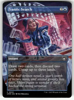 FRANTIC SEARCH (BORDERLESS) #632 MTG COMMANDER MASTERS COMMON - Image 1