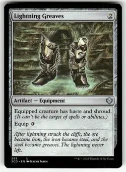 LIGHTNING GREAVES #269 MTG STARTER COMMANDER DECKS UNCOMMON - Image 1