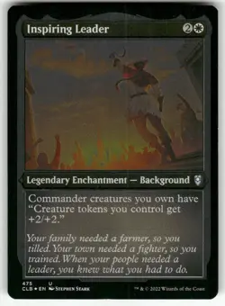 INSPIRING LEADER (FOIL ETCHED) #475 MTG COMMANDER LEGENDS: BALDUR'S GATE - Image 1