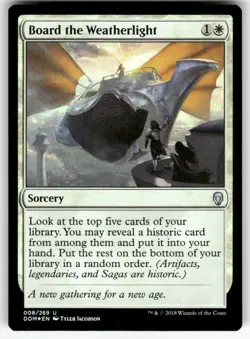BOARD THE WEATHERLIGHT #8 MTG DOMINARIA FOIL - Image 1