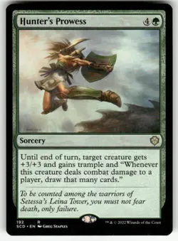 HUNTER'S PROWESS #192 MTG STARTER COMMANDER DECKS RARE - Image 1
