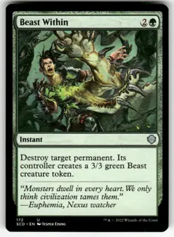 BEAST WITHIN #172 MTG STARTER COMMANDER DECKS UNCOMMON - Image 1