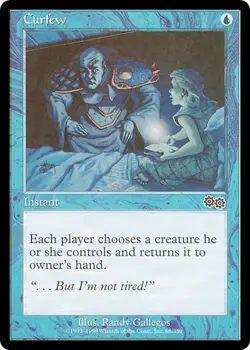 CURFEW x4 mtg EX-NM Urza's Saga 4 Common - Image 1