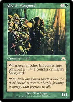 ELVISH VANGUARD x1 mtg NM Onslaught 1 Rare - Image 1
