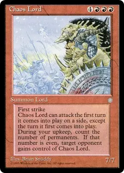 CHAOS LORD x1 mtg LP Ice Age 1 Rare - Image 1