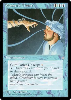 MESMERIC TRANCE x1 mtg NM Ice Age 1 Rare UNPLAYED - Image 1