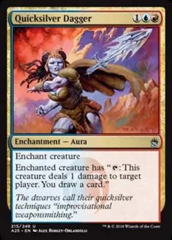 x4 Quicksilver Dagger MTG Masters 25 U M/NM, English - Image 1