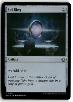 Sol Ring 2 Foil Uncommon Commander: Foundations Magic: The Gathering Near Mint - Image 1