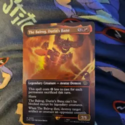 MTG The Balrog Durin's Bane Rare Lord of the rings FOIL - Image 1