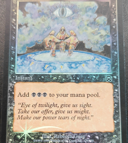 Magic: The Gathering Dark Ritual Instant Black Foil Rebecca Guay Wizards 1999 - Image 1