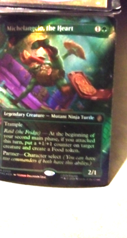 Michelangelo, the Heart. Borderless. Foil. Near Mint. Free Shipping. - Image 2