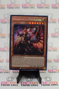Yugioh! Fiendsmith Engraver MP25-EN081 Mega Pack Prismatic Secret Rare - Image 1