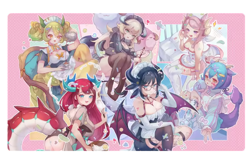YuGiOh Duel Playmat Dragonmaid Deck CCG TCG Trading Card Game Mat - Image 3