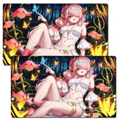 YuGiOh Duel Playmat Traptrix Pinguicula CCG TCG Trading Card Game Mat - Image 1