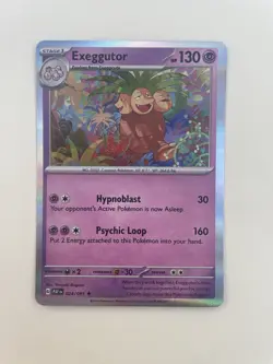 Exeggutor - 024/091 Sv: Paldean Fates Holo Pokemon Card TCG NM/M Near Mint - Image 2