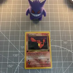 Charmander 50/82 Team Rocket 1st Edition Common Pokemon Trading Card Vintage - Image 1