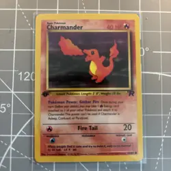 Charmander 50/82 Team Rocket 1st Edition Common Pokemon Trading Card Vintage - Image 2