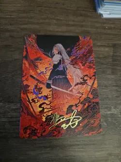 Nibelheim Aflame Art Series Card Gold Signature Stamped Final Fantasy MTG 35/53 - Image 1