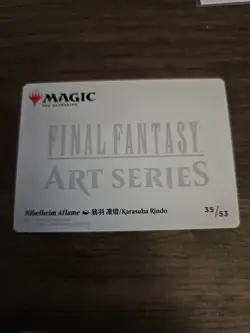 Nibelheim Aflame Art Series Card Gold Signature Stamped Final Fantasy MTG 35/53 - Image 2