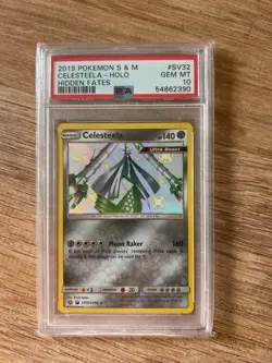 Celesteela Shiny Holo PSA 10 2019 Hidden Fates #SV32 Pokemon Card - Image 1