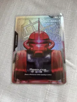 Gundam Card Game Gundam Chars Zaku II GD01-005 C+ Foil - Image 1