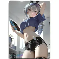 Goddess Story RELUCTANT Anime Waifu Card R-01 Silverwolf Honkai: Star Rail - Image 1