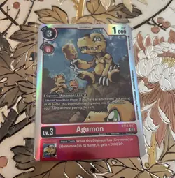 Digimon Card Game Agumon BT14-007 SR Blast Ace - Image 1