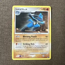 2008 Lucario - 2/17 POP Series 8 Promos - Holo Rare Pokemon Card - LP - Image 1