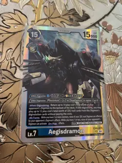 Digimon Card Game Aegisdramon Foil EX8-029 SR - Image 1