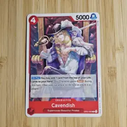 Cavendish 1P2 ONE PIECE Supernovas/Beautiful Pirates OP01-008 CARD GAME - Image 1
