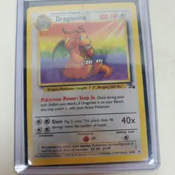 POKEMON CARD 1999 DRAGONITE NON-HOLO FIRST EDITION 4/62 FOSSIL SET HP - Image 1