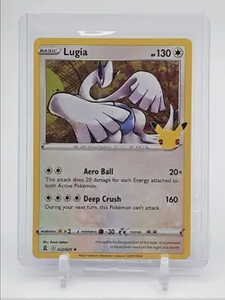 LUGIA 2021 POKEMON CELEBRATIONS CLASSIC COLLECTION HOLO RARE A 022/025 Q6650 - Image 1