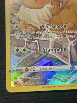 Eevee TG11/TG30 Trainer Gallery Holo LP Pokemon Brilliant Stars - Image 5