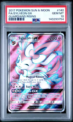PSA 10 Sylveon GX Full Art 140/145 Guardians Rising Pokemon Eeveelution GEM MINT - Image 1
