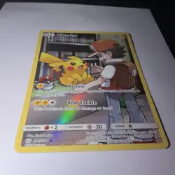 Pokemon Pikachu 241/236 70 HP SM Cosmic Eclipse Secret Rare Full Art Holo EN - Image 2