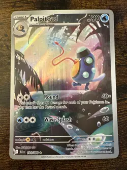 Palpitoad Illustration Rare 104/086 NM/M SV: Black Bolt Pokemon TCG - Image 1