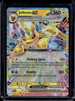 2025 Pokemon Prize Pack Series 7 Jolteon ex Prismatic Evolutions Rare #030/131 - Image 1