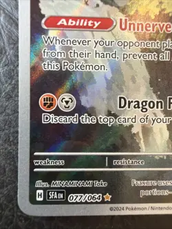 Pokemon TCG Fraxure 077/064 SV: Shrouded Fable Illustration Rare Holo - Image 2