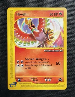 Pokemon Ho-Oh 52 Black Star Promo PCNY Pokemon Center New York 2002 E-Reader NM - Image 1