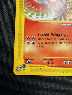Pokemon Ho-Oh 52 Black Star Promo PCNY Pokemon Center New York 2002 E-Reader NM - Image 5