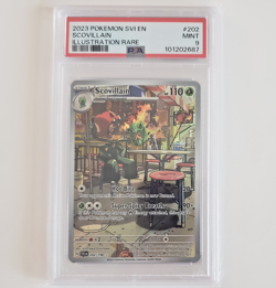 Scovillain Full Art Illustration Rare 202/198 Pokemon TCG Scarlet & Violet PSA 9 - Image 1