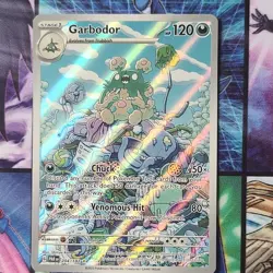 Pokemon Garbodor 204/182 SV04 Paradox Rift Illustration Rare Holo 2023 - Image 1