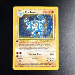Pokemon Machamp 8/102 Deck Exclusives Holo Rare 1st Edition 100 HP Seismic Toss - Image 1