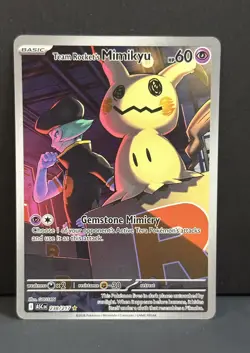 Team Rocket's Mimikyu 238/217 Ascended Heroes Illustration Rare Pokemon TCG NM - Image 1