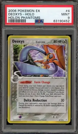 Pokemon Deoxys EX Holon Phantoms Holo Rare #4 PSA 9 Mint - Image 1