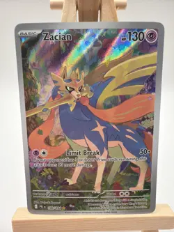 2025 Pokemon Zacian 100/094 Phantasmal Flames Illustration Rare NM - Image 1