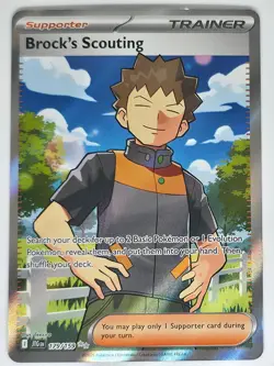 Brock's Scouting 179/159 Ultra Rare Pokemon Journey Together NM - Image 1