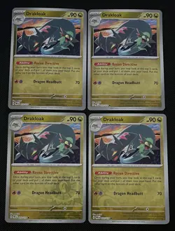 4x Drakloak 072/131 Reverse Holo Prismatic Evolutions Pokemon TCG Playset X4 - Image 1