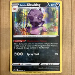 Pokemon Single Chilling Reign Galarian Slowking Holo 098/198 NM Condition - Image 1
