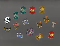 Official Pokemon pins (Lot of 15, Read Desc. - Lucario, Vaporeon, Flareon, etc.) - Image 1